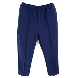 Blair Stretch Waist Dress Pants Womens Sz L PS Dark Blue Pockets Comfort Pull-On